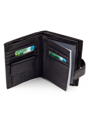 Оригінальний та практичний чоловічий гаманець із відділенням для автодокументів MC-2090-1 (JZ6712) чорний Marco Coverna (259737034)