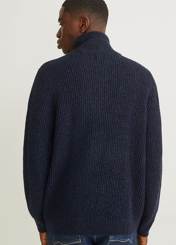 Темно-синий зимний свитер C&A
