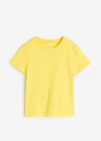 Жовта літня футболка для хлопчика 8779 134-140 см жовтий 65623 H&M