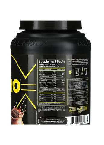 ALLPRO Advanced Protein 1453 g /41 servings/ Chocolate ALLMAX Nutrition (259734533)