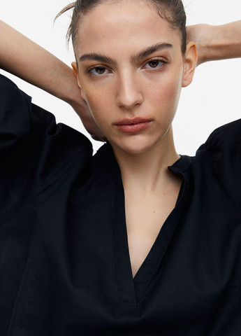 Черное повседневный платье H&M однотонное