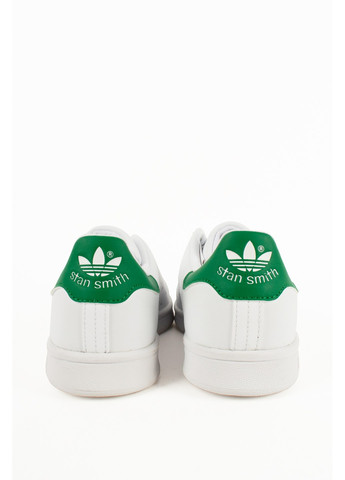 Білі кеди stan smith j з зеленим adidas
