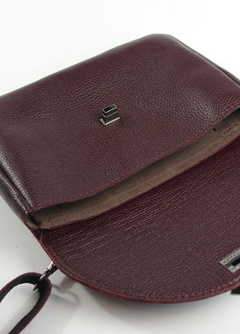 Бордова шкіряна жіноча сумка клатч через плече на два відділення, міні сумочка з натуральної шкіри Serebro (266623595)