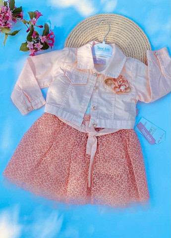 Бежевое платье летние для девочек с пиджаком Murat baby (259142643)
