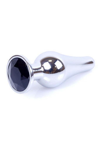 Анальна пробка Boss Series - Jewellery Silver BUTT PLUG Black, BS6400074 Langsha (269458569)