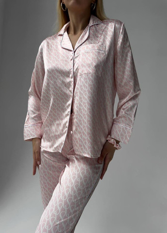 Світло-рожевий демісезонний жіноча піжама рожева No Brand Пижама женская