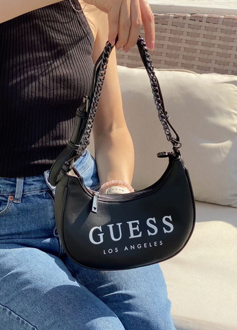 Жіноча сумка GUESS багет чорна No Brand (267223677)