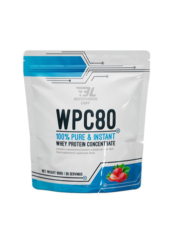 Сироватковий Протеїн WPC80 - 900г Bodyperson Labs (269713060)