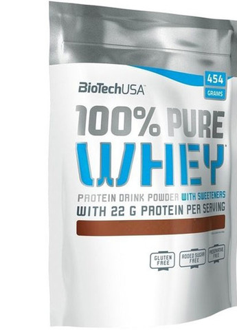 100% Pure Whey 454 g /16 servings/ Caramel Cappuccino Biotechusa (257079616)