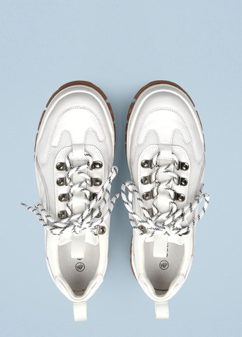 Білі осінні кросівки, колір білий Estro