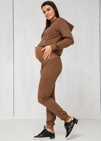 Спортивний костюм для вагітних та годуючих мам з широким бандажним поясом та секретами для годування Матуся (257877470)