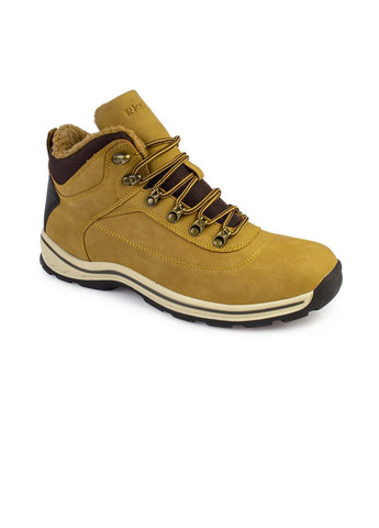 Коричневые зимние ботинки мужские бренда 9500035_(21) Stilli