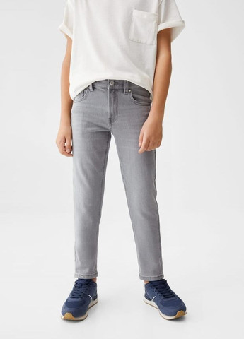 Серые демисезонные джинсы для мальчика 8871 152 см серый 66446 Mango