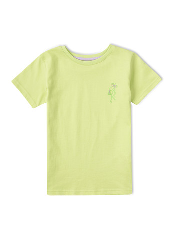 Салатовая летняя футболка салатовая "жирафчик" KRAKO