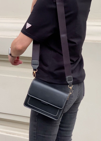Жіноча сумка крос-боді чорна No Brand (268030506)