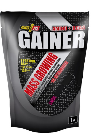 Gainer 1000 g /25 servings/ Ваниль Power Pro (256776829)