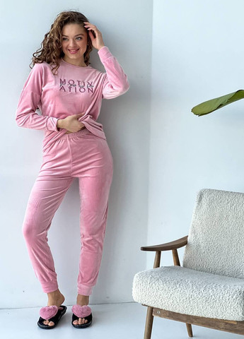 Рожева всесезон ніжна піжамка костюм кофта + брюки Vakko