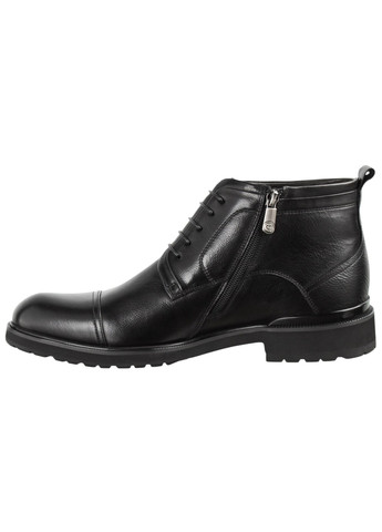 Черные зимние мужские ботинки классические 199749 Cosottinni