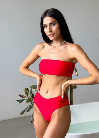 Червоний літній жіночий купальник No Brand