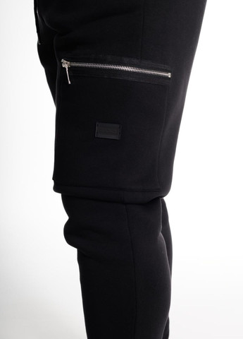 Черные спортивные, повседневный зимние брюки Vakko