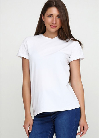 Белая летняя женская футболка с коротким рукавом Malta