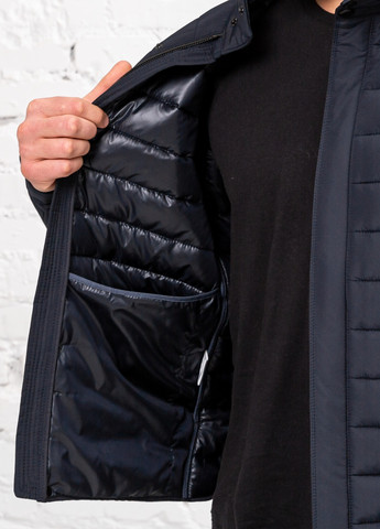 Темно-синя демісезонна чоловіча демісезонна куртка великого розміру бренд vavalon SK
