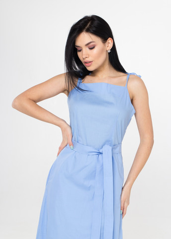 Блакитна повсякденний жіноча сукня-сарафан літня SK
