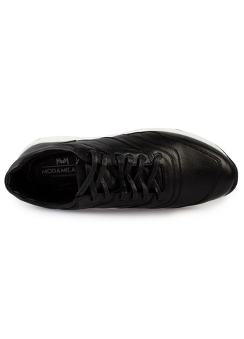 Черные демисезонные кроссовки мужские бренда 9200376_(1) ModaMilano