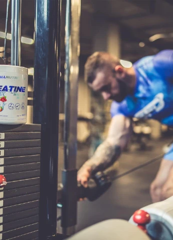 Креатин моногидрат с таурином Creatine Muscle Max 500 g (Raspberry Strawberry) Allnutrition (268476506)