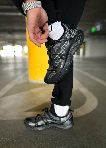 Черные демисезонные кроссовки мужские low gore-tex "black", вьетнам Nike Acg Mounth