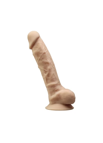 Фалоімітатор з вібрацією Vetus Vibro Flesh (MODEL 1 size 8in) + LRS, двошаровий, діаметр 4,2 Silexd (277237218)