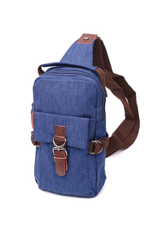 Цікава плечова сумка для чоловіків із щільного текстилю 22190 Синій Vintage (267932190)