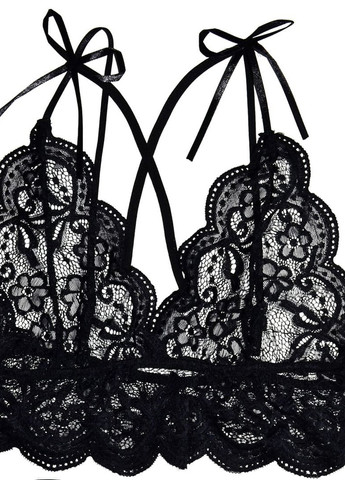 Черный демисезонный эротический комплект Langsha