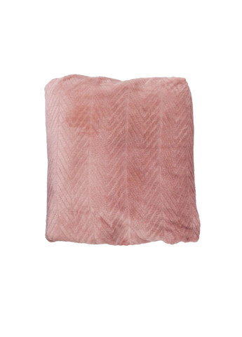 Плед с зигзагообразным узором флисовый 150х200 см розовый Lidl (276402755)