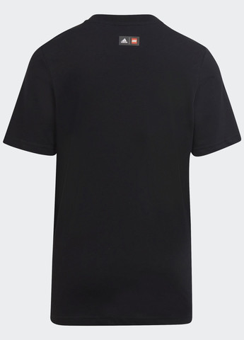 Черная демисезонная футболка x lego® graphic adidas