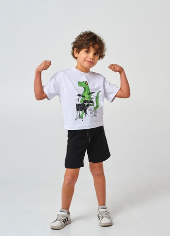 Детские шорты | 95% Хлопок | Демисезон | 92, 98, 104, 110, 116 | Удобные и стильные со шнурком Черный Smil (277694336)
