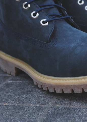 Синие ботинки Timberland