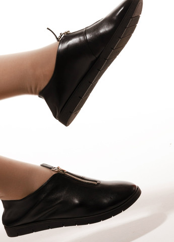 Чорні шкіряні туфлі InFashion туфли (258122413)