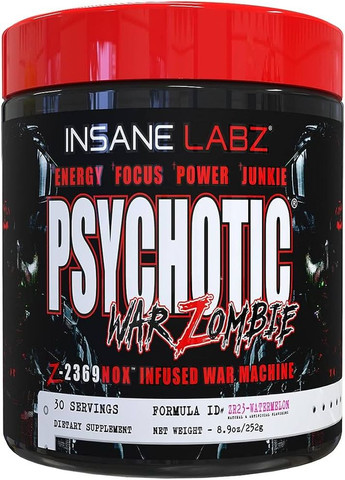 Предтренировочный комплекс Psychotic War Zombie 30 serv (Watermelon) Insane Labz (275271774)
