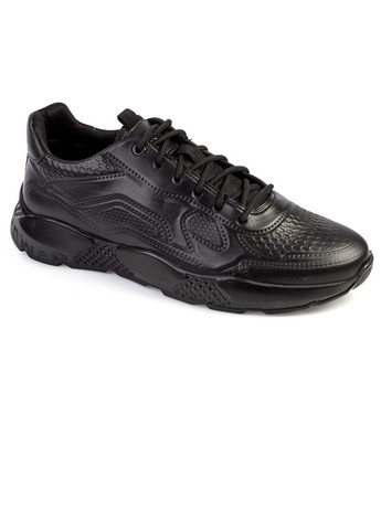 Черные демисезонные кроссовки мужские бренда 9402053_(1) ModaMilano