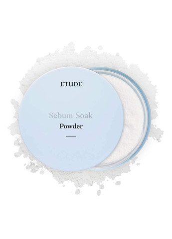 Пудра Sebum Soak Powder матуюча для усунення жирного блиску на обличчі 5 г Etude House (262603580)