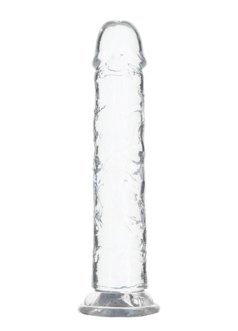 Прозорий фалоімітатор Vertical Dong 8″, присоска, діаметр 3,8 см, віброкуля в подарунок ADDICTION (274376999)