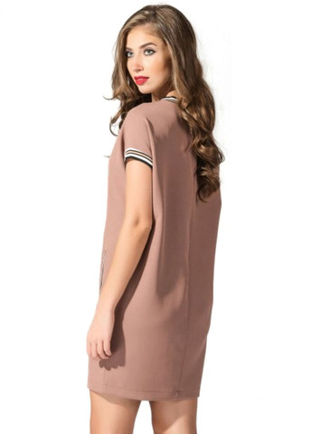 Коричневое спортивное платье свободное tess dress коричневое платье-футболка No Brand