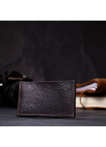 Компактний кард-кейс із натуральної шкіри 11629 Коричневий Grande Pelle (267507132)