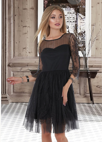Чорна сукнi норма гіпюрова сукня пачка (ут000052881) Lemanta