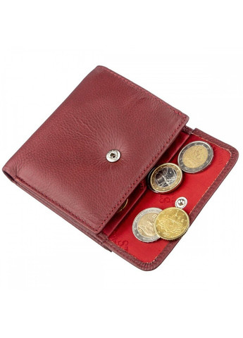 Жіночий бордовий гаманець з натуральної шкіри ST Leather 18920 Бордовий ST Leather Accessories (262453824)
