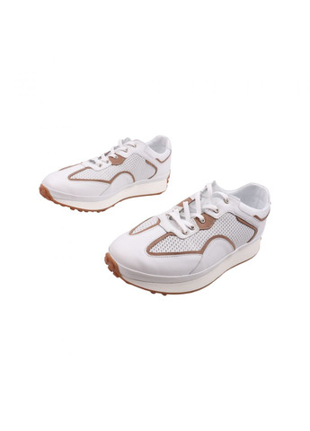 Білі кросівки чоловічі білі натуральна шкіра Effort 41-23DTS