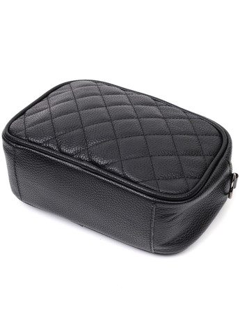 Класична шкіряна сумка через плече на одне відділення 22387 Чорна Vintage (276457586)