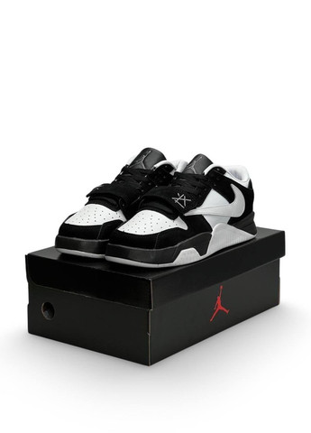 Чорно-білі Осінні кросівки чоловічі, вьетнам Nike Air Jordan x Travis Scott “Cut The Check” Black White