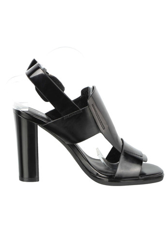 Черные женские босоножки 7163 Wit Mooni с ремешком